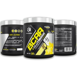 Forzagen Aminoácidos BCAA + Glutamine 8 g de BCAA 2:1:1 2 g de L-Glutamina 30 Servicios Sabor Piña Post-Intra Entrenamiento Con Complejo de Hidratación Hydragen® 330 g