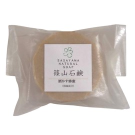 Sasayama Soap Homemade Honey Filled with Honey 3.0 oz (85 g) [Sake Kasu Honey Soap] Solid Moisturizing Face Whole Body (Made in Japan) a09
