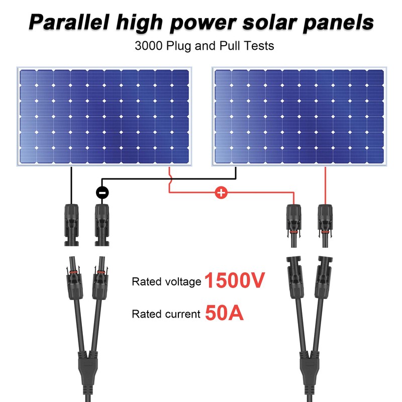 Dongge 50A High Current Solar Cable Y Splitter 1 Pair