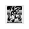 'Bowling Player' 108mm Square Ceramic Tile (TD00027837)