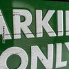 John Deere Parking Only Embossed Metal Sign 300mm x 200mm
