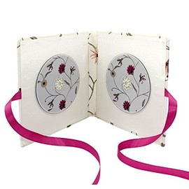 CD Album Includes 2 CDs Silk Bound with Flowers - Wedding Gift Storage Digital Wedding Pictures