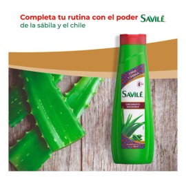 Shampoo Savilé 2 en 1 Chile y Sábila  2-in-1 Shampoo with Chili  Aloe Vera, 700 ml                                                                    