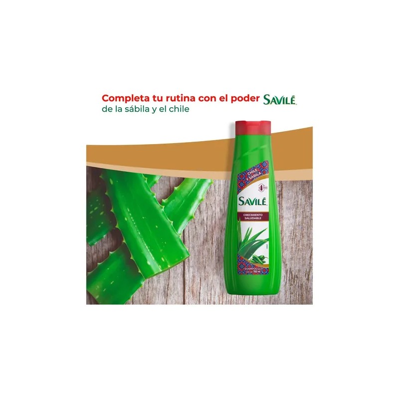 Shampoo Savilé 2 en 1 Chile y Sábila 2-in-1 Shampoo