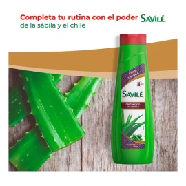 Shampoo Savilé 2 en 1 Chile y Sábila  2-in-1 Shampoo with Chili  Aloe Vera, 700 ml                                                                    