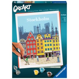 Ravensburger CreArt 23520 Painting by Numbers Colourful Stockholm from 12 Years
