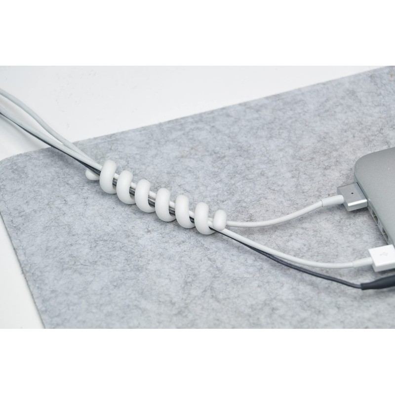 Hicab Mobile Cable Bundler and Cable Holder Spiral, Pack of
