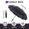BSDYCL Umbrella Windproof Strong,with Vented Double Canopy - Compact Umbrella