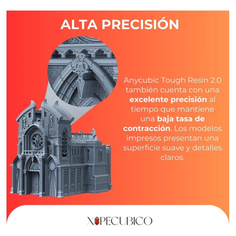 Resina Flexible Impresora 3d Anycubic 1kg Uv Alta Dureza Negro