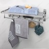 Burkey Toallero Doble Acero Inoxidable Baño De Pared Con 5