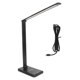LED Desk Lamp Touch Control Adjustable Timing 5 Gears 50pcs Light Chips FoldableDesk Lamp with Wireless Charging