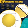 Nuenen 50 Pcs 12 Inch Gold Cake Board Rounds Cake