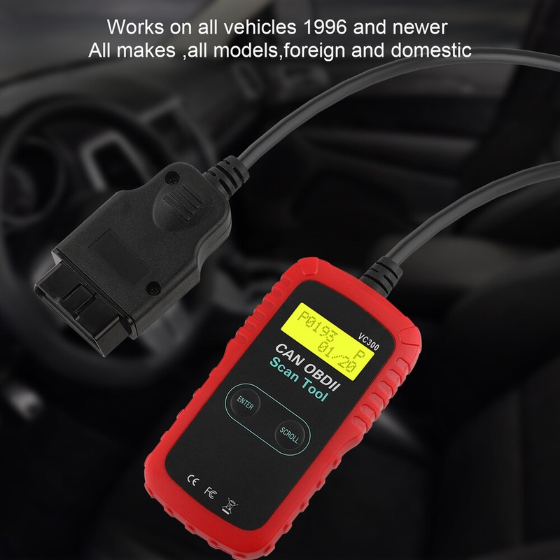 VC300 Check Engine Code Reader OBD2 Scanner with Reset Engine