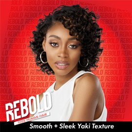 Sensationnel Rebold curly weave - deep curl 9 3pcs human hair smooth, sleek soft texture hair for weaving and sew in styles (M44)