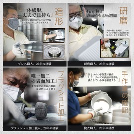 IH Parent-Child Pot 6.3 inches (16 cm), Brushed Heat Conduction, Made by Skilled Artisans, Double Fluorine Processed, Gas Safe