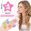 Y2K Star Hair Clips,70 Pcs 1.29 Inch Glitter Snap Barrettes