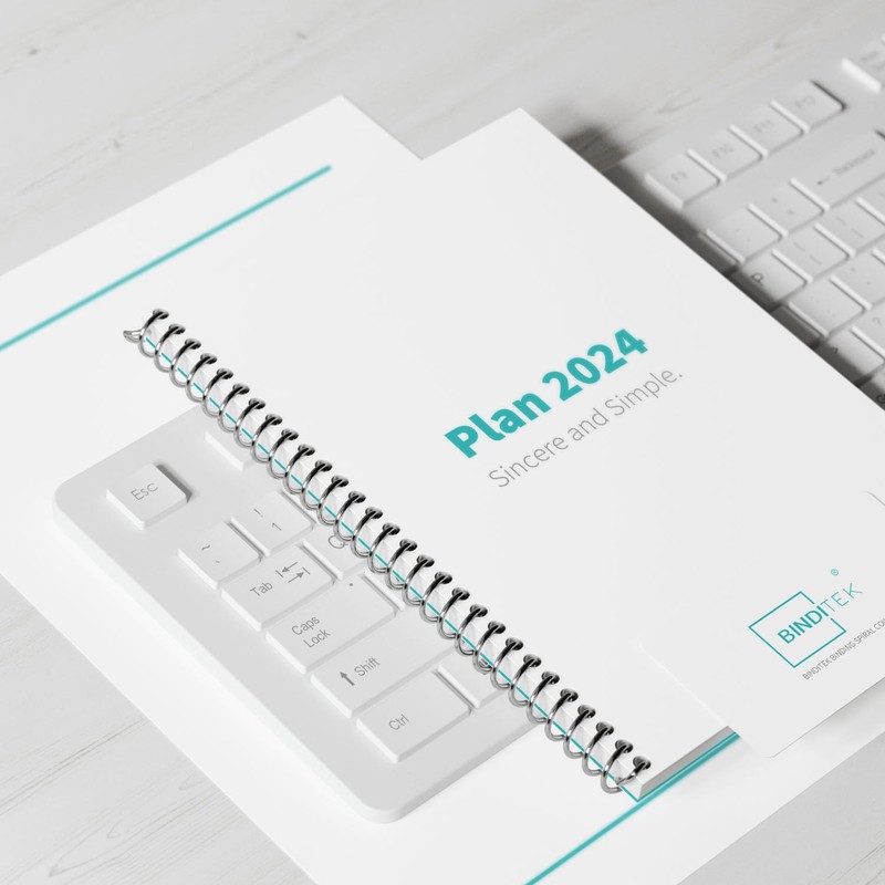 Binditek 50 Pack Plastic Spiral Binding Coils, 20mm(3/4"), 170 Sheet