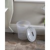 8L Fun Bin & Lid Clear/Cool Grey Small storage bin