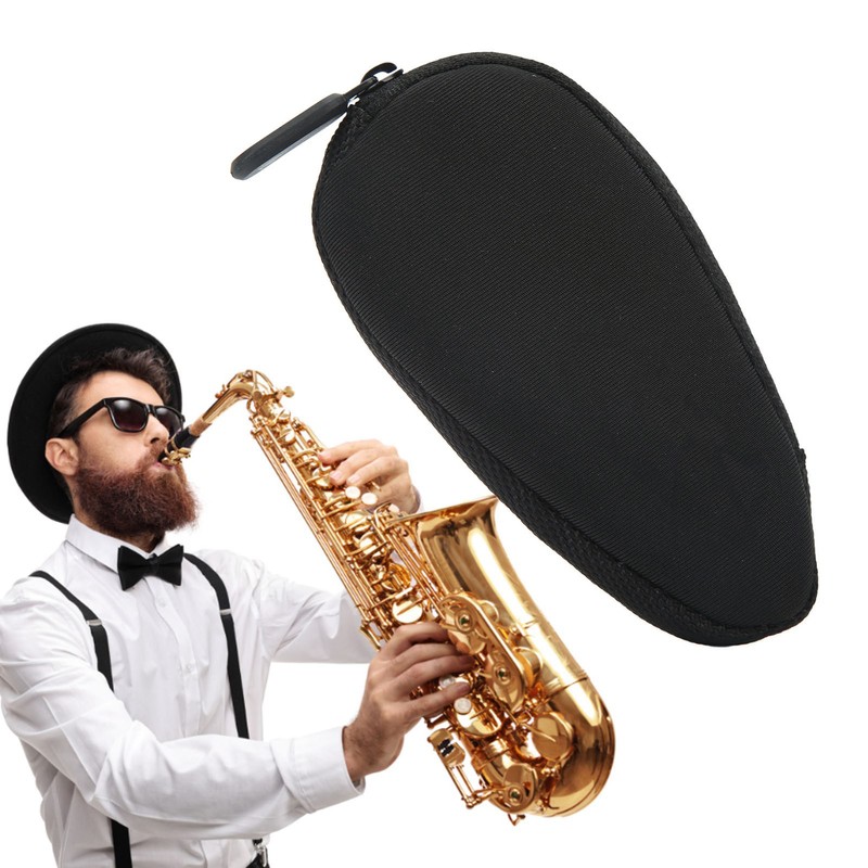 Saxophone Mouthpiece Pouch Breathable Washable Cotton Cloth Clarinet Trombone Mouthpiece