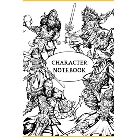 DnD 5e Character Sheet Journal with core rules and how to play D&D for 2014 and 2024 version. Human, white cover edition.