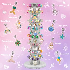 Sofier Charm Bracelet Making Kit for Girls Jewelry Box Jewelry Making Kit Gifts for Girls 4-12 DIY Craft Toys Birthday Christmas