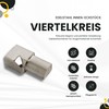 Quarter Circle Rail Profile Tile Bar Stainless Steel V2 A