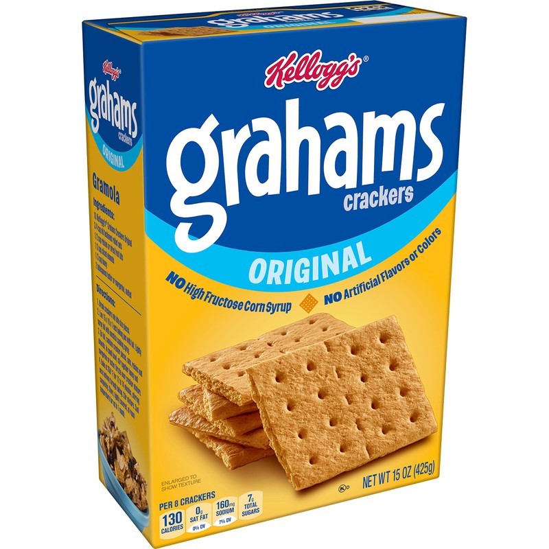 Kellogg's Grahams Crackers, Easy Snacks, Bulk Pantry Staples, Original, 45oz