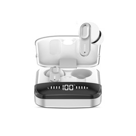 MIXX StreamBuds Ultra Mini - True Wireless Earbuds with Charging Case - Quality Bluetooth Earphones (Silver White)