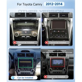 for Toyota Camry 2012-2014 Car Stereo with Snapdragon 8 Core Processor 4GB+64GB Android 13 Radio 10.1 Inch 1280 * 720 IPS Touchscreen Carplay/Android Auto GPS WiFi FM/RDS SWC Camera