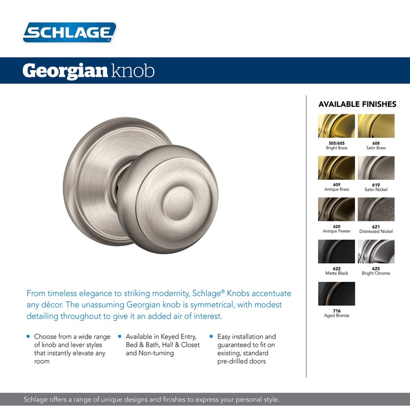 Schlage FB50N V GEO 505 B60 Single Cylinder Deadbolt and