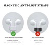 4 Pairs Ear Hooks Wingtip and Magnetic Anti-Lost Straps for