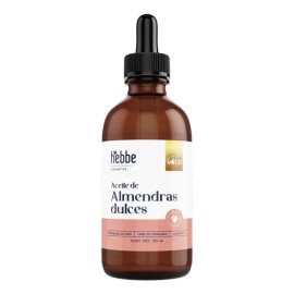 Aceite De Almendras Dulces Puro, Hidratante, Crecimiento De Uñas y Pestañas, Uso cosmético facial y corporal Hebbe Cosmetics  Ludika 120ml            