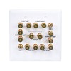 Monoprice 2-Gang 7.2 Surround Sound Distribution Wall Plate - White
