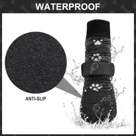 KOOLTAIL Anti Slip Dog Socks for Hot/Cold Pavement to Prevent Licking Paws,Booties for Hardwood Floors,Traction Rain Dog Boots&Paw Protectors Shoes with Grip for Small Medium Large Senior Dogs
