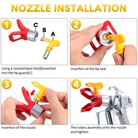 Reversible Airless Spray Tips for Airless Paint Sprayer (211)
