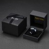 King Will 8mm Black Tungsten Carbide Rings for Men Men's
