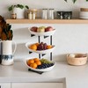 LIBWYS 3-Tier Plastic Fruit Bowl - Multi-Level Fruit Basket with