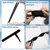 Yipakeh 8-Pack Black Ski Glove Leash