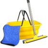 Windshield Car Squeegee and Collapsible Washing Bucket Combo Set, 2
