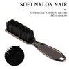 2 Pcs Black Handle Comb 1 Brush and Comb Soft