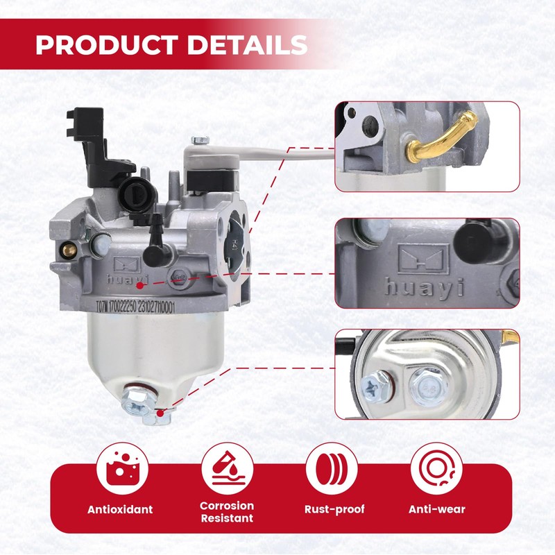 NIMTEK 127-9111 Carburetor for Powersmart DB7651-24 Toro 36001 36002 37779