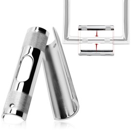 TIGERSGATE Chrome Handlebar Riser Adapter handlebar shim changing mounting diameter from 1 to 1.25 inch for Harley Dyna Road Glide Road King