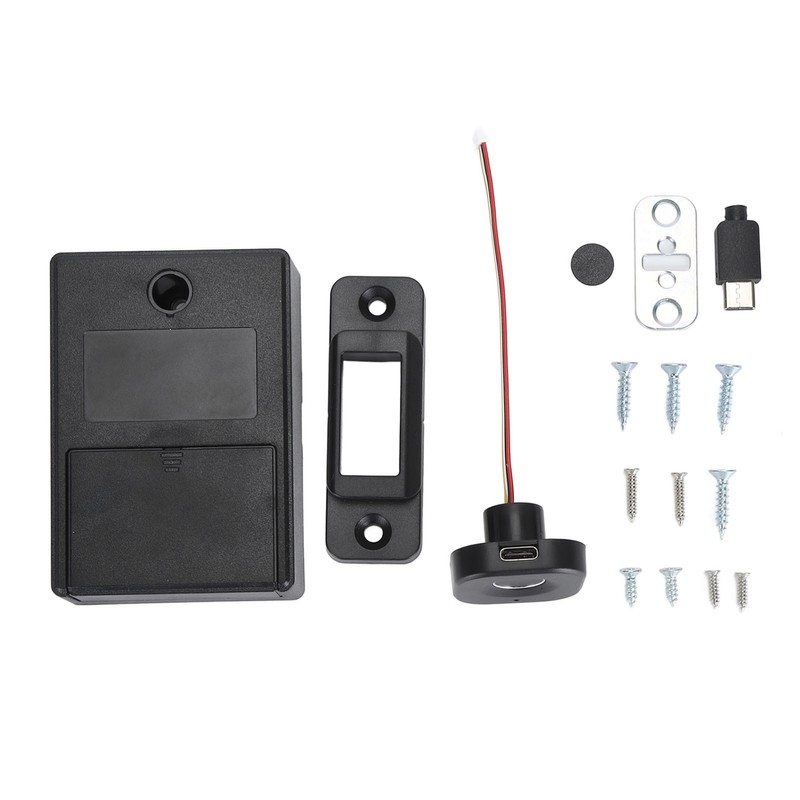 Fingerprint Drawer Lock Smart Biometric Recognition Keyless Hidden File Drawer