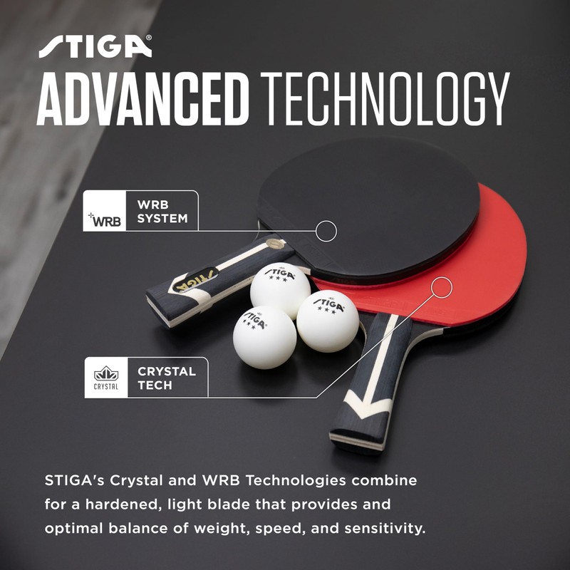 STIGA Premium 2‑Player Table Tennis Set – Includes 2 ITTF