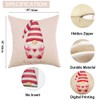 Ogiselestyle Happy Valentine's Day Love Heart Gnome Throw Pillow Covers,