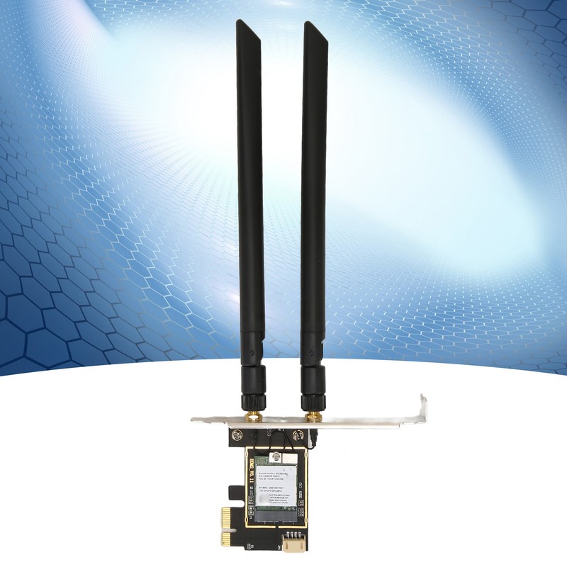 PCIe Network Card 1800Mbps BT5.2 2.4G/5Ghz Dual Antenna MU MIMO