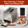 WHALL Full Touch Screen Toaster 2 Slice, 1.5'' Wide Slot