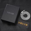 VEXXS Rope Chain, 18K Real Gold Plated Rope Necklace Gold