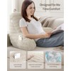 Blissful Diary Reading Pillow, Large Backrest Pillow with Shredded Memory