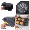 NatureMan 4 Pcs Silicone Baguette Pan and Hamburger Bun Pan